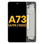 Pantalla OLED Con Marco para Samsung Galaxy A73 (A735 / 2022) (Original) (Gris)