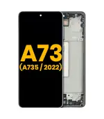 Pantalla OLED Con Marco para Samsung Galaxy A73 (A735 / 2022) (Original) (Gris)