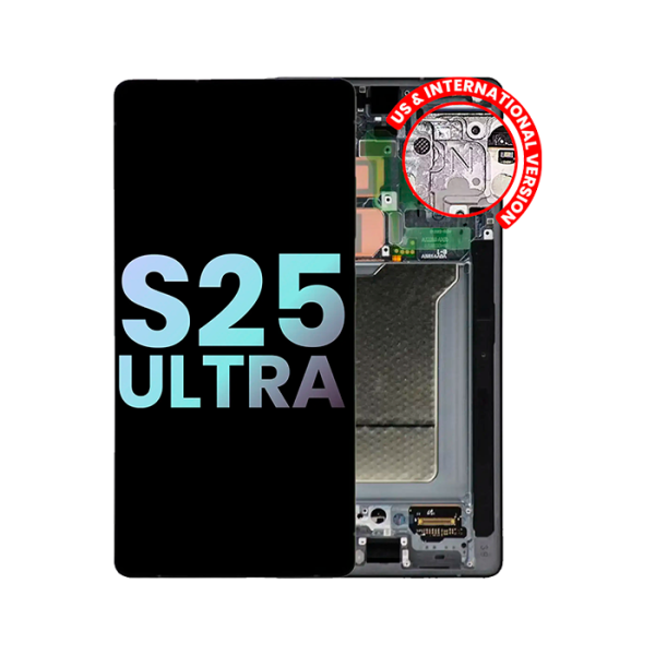 Pantalla OLED Con Marco para Samsung Galaxy S25 Ultra 5G (Original samsung) (EE. UU. E Internacional) (Negro Titanio)
