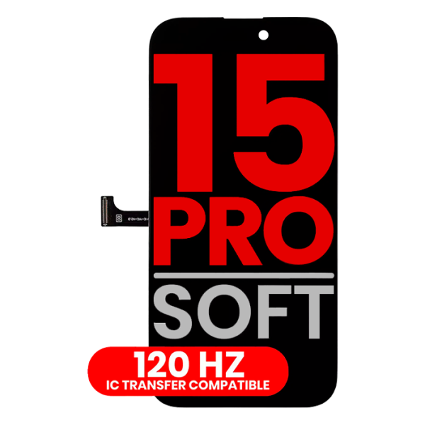 Pantalla OLED para IPhone 15 Pro (Aftermarket Pro: XO7 Soft) (120Hz)