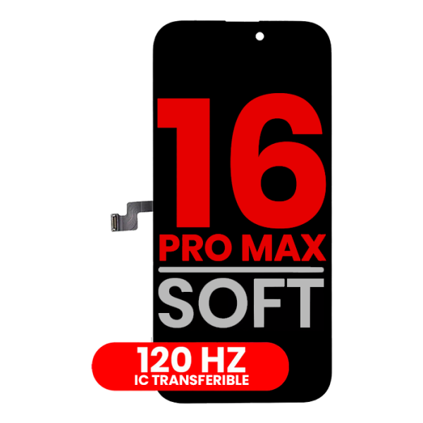 Pantalla OLED para iPhone 16 Pro Max (Aftermarket Pro: X07 Soft) (120 Hz)
