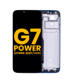 Pantalla LCD Con Marco para Motorola Moto G7 Power (XT1955-2/4/7 / 2019) (Versión Internacional) (154MM) (Refurbished) (Azul Marino)