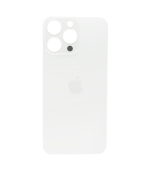 Tapa trasera para iPhone 15 Pro Max Blanca (Sin pega) (Big hole)