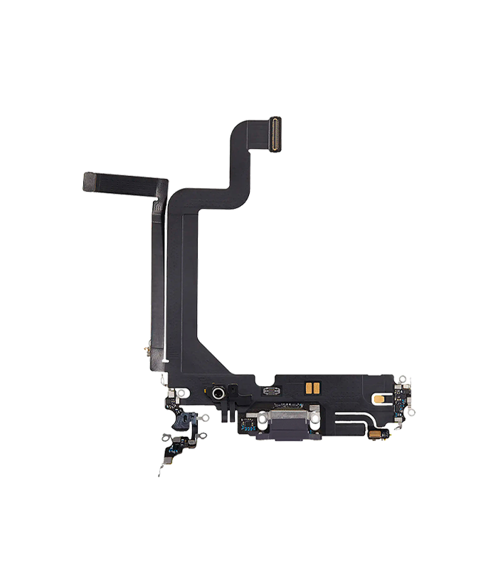 14 pm morado Flex de carga para iPhone 14 Pro Max (USED OEM PULL) (Purpura) - Imagen 1