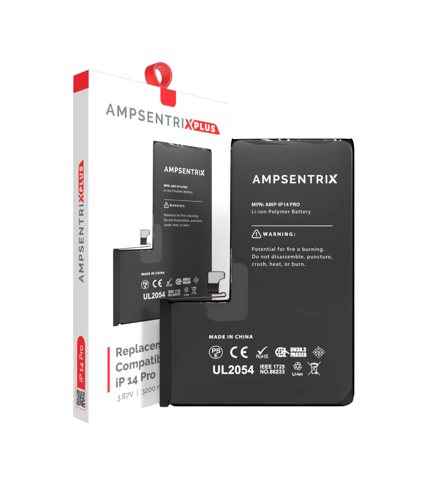 Batería para iPhone 14 Pro (ampsentrix plus) m2 Bateria para iPhone 14 Pro (Ampsentrix: Plus) - Imagen 1