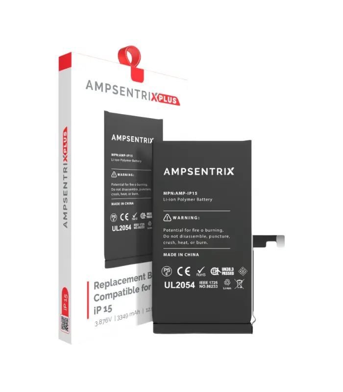 Batería para iphone 15 (ampsentrix plus) 1 Bateria para iPhone 15 (Ampsentrix: Plus - Imagen 1