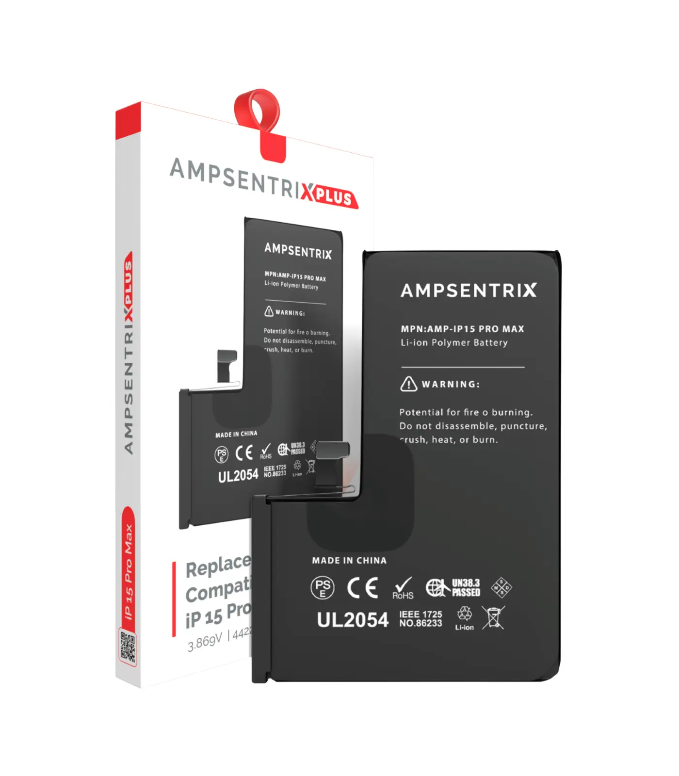 Batería para iphone 15 pro Max (ampsentrix plus) 3 Bateria para iPhone 15 Pro Max (Ampsentrix: Plus) - Imagen 1