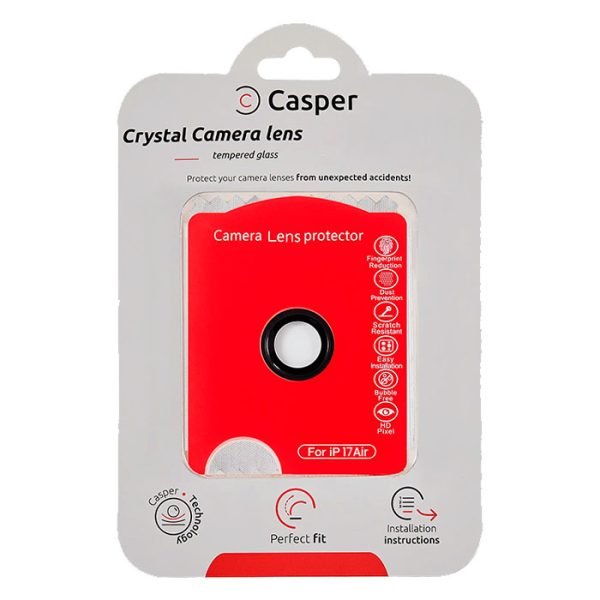 (Negro)-(Clear) iPhone Air-Protector de Lente de Cámara