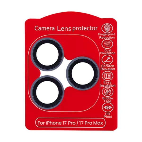 (Azul)-(Clear) iPhone 17 Pro / 17 Pro Max-Protector de Lente de Cámara