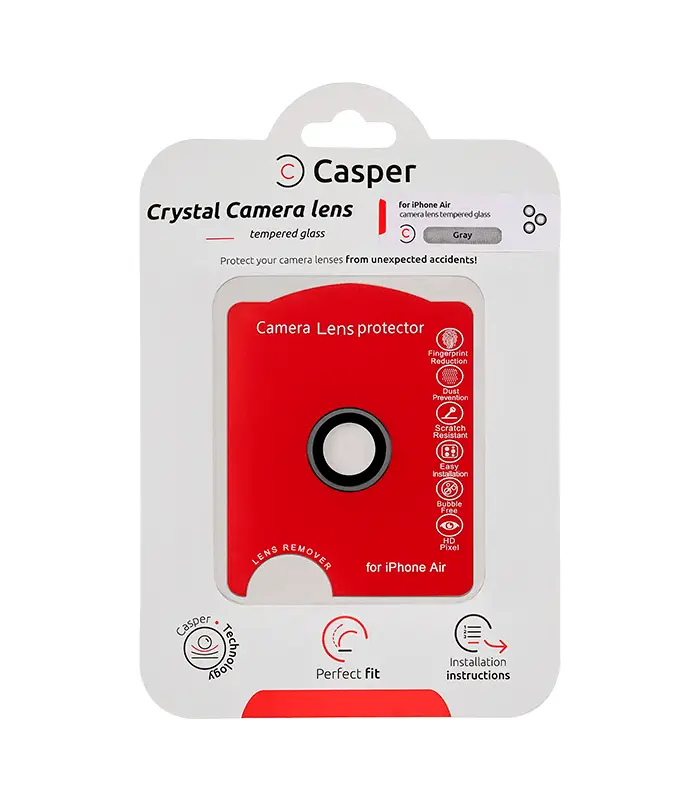 (Gray) (Clear) iPhone 17 Air-Protector de lente de cámara (Gray) (Clear) iPhone 17 Air-Protector de lente de cámara - Imagen 1
