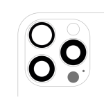 Lente de Camara sin Bisel para iPhone 16 Pro / 16 Pro Max (juego de 3 piezas) (Premium) (Zafiro real)