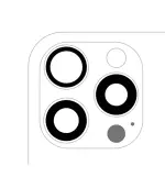Lente de Camara sin Bisel para iPhone 16 Pro / 16 Pro Max (juego de 3 piezas) (Premium) (Zafiro real)