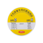 Alambre de acero para corte de pantallas de molibdeno  (0,10 mm x 500 m)