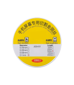 Alambre de acero para corte de pantallas de molibdeno  (0,10 mm x 500 m)