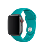 (Aguamarina) (Apple Watch 42/44MM)-Correa de silicona - Imagen 2