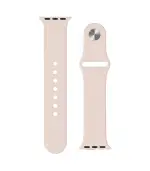 (Beige) (Apple Watch 38/40MM)-Correa de silicona