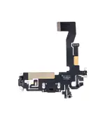 Flex de carga para iPhone 12 / 12 Pro (Aftermarket Plus) (Grafito) - Imagen 2