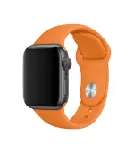 (Naranja) (Apple Watch 42/44MM)-Correa de silicona - Imagen 2