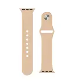 (Marrón claro) (Apple Watch 38/40MM)-Correa de silicona
