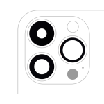 Lente de Camara sin Bisel para iPhone 14 Pro / 14 Pro Max (juego de 3 piezas) (Aftermarket Plus)