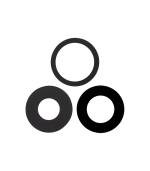 Lente de Camara sin Bisel para iPhone 13 Pro / 13 Pro Max (juego de 3 piezas) (Aftermarket Plus) - Imagen 2