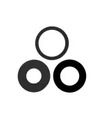 Lente de Camara sin Bisel para iPhone 13 Pro / 13 Pro Max (juego de 3 piezas) (Aftermarket Plus) - Imagen 2
