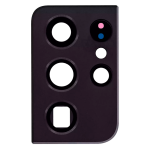 Lente de Cámara con Bisel para Samsung Galaxy S21 Ultra (Negro)