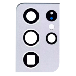 Lente de Cámara con Bisel para Samsung Galaxy S21 Ultra (Blanco)