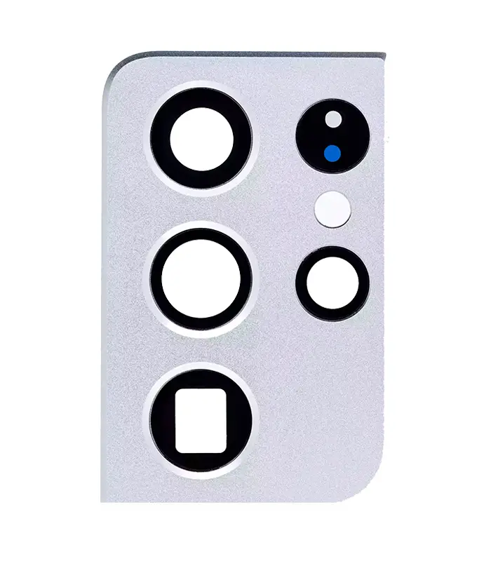 107082088033 Lente de Cámara con Bisel para Samsung Galaxy S21 Ultra (Blanco) - Imagen 1