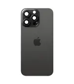 Tapa trasera para iPhone 15 Pro con marco(Negro) (Con pega)