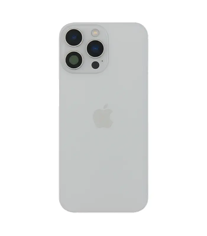 Tapa trasera para iPhone 16 Pro Max (Blanco) (Con pega) Tapa trasera para iPhone 16 Pro Max con marco (Blanco) (Con pega) - Imagen 1