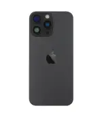 Tapa trasera para iPhone 16 Pro Max con marco (Negro) (Con pega)