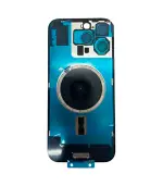 Tapa trasera para iPhone 16 Pro Max con marco (Negro) (Con pega) - Imagen 2