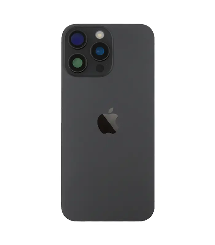 Tapa trasera para iPhone 16 Pro Max (Negro) (Con pega) Tapa trasera para iPhone 16 Pro Max con marco (Negro) (Con pega) - Imagen 1