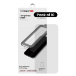 iPhone 15 Pro - Vidrio templado Casper Snap (paquete de 10) (AR Clear)