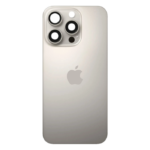 Tapa trasera para iPhone 16 Pro con marco (Titanio natural)