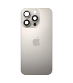 Tapa trasera para iPhone 16 Pro con marco (Titanio natural)