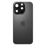 Tapa trasera para iPhone 16 Pro con marco (Negro)