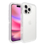 iPhone 16 Pro Max - Funda transparente a prueba de golpes - TRANSPARENTE