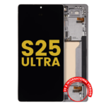 Pantalla OLED Sin Marco para Samsung Galaxy S25 Ultra 5G (Original) (EE. UU. E Internacional) (Titanium White Silver)