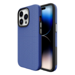 iPhone 15 Pro – Funda protectora de doble capa con absorción de impactos (AZUL)