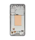 Pantalla OLED con marco para Samsung Galaxy S24 FE 5G (versión estadounidense e internacional) (reacondicionado) (gris) - Imagen 3