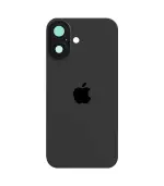 Tapa trasera para iPhone 16 con marco (Negra)