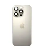 Tapa trasera para iPhone 16 Pro con marco (Titanio natural)