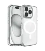 Funda iPhone 16 Pro / 17 transparente de carga inalámbrica para