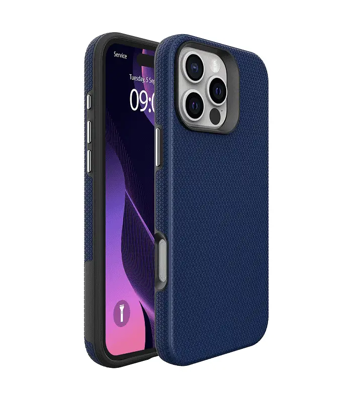 16PM-CDL-BLU iPhone 16 Pro Max - Funda de doble capa - AZUL - Imagen 1