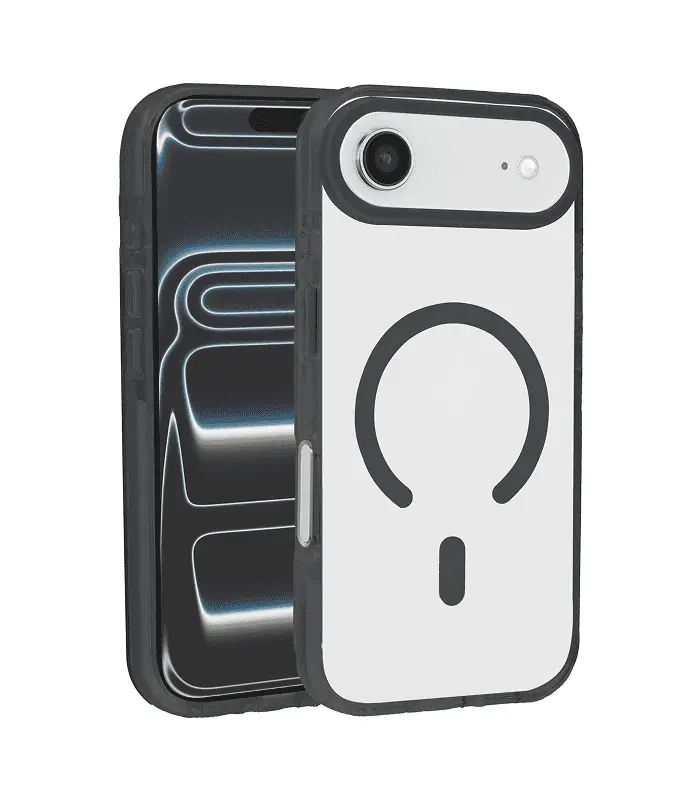 17A-FAME-BLK Funda para iPhone 17 Air transparente con negro - Imagen 1