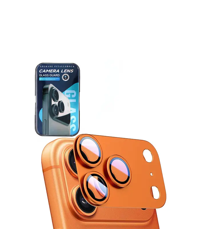17P-CMTGM-ORG iPhone 17 Pro – Protector de Cámara Completo (NARANJA) - Imagen 1