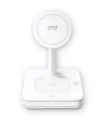 GRADO A/Sin Empaque Cargador Inalambrico 25W 2 en 1 Color Blanco - Imagen 2