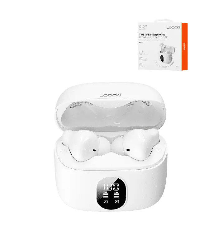 6976018377769 Auriculares Inalambricos Blanco (Tooki TWS) - Imagen 1